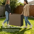 thumbnail image 5 of GONICHA Outdoor Planter Box with Removable Drip Tray, All-Weather Large Rectangular Planter for Outdoor or Indoor,Brown, 5 of 8
