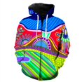 thumbnail image 1 of Sudadera con capucha y cremallera con estampado 3D abstracto de pintura artística para hombres y niños, sudaderas de primavera estilo hip hop para adolescentes, ropa de calle estilo Harajuku, sudadera, 1 of 6