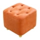 thumbnail image 5 of Taburete para pies Macarena Reposapiés acolchado antideslizante estable pequeño para vestidor Entrada Hogar Naranja, 5 of 8