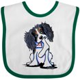 thumbnail image 3 of Inktastic Tri Color King Charles Spaniel Boys or Girls Baby Bib, 3 of 4