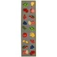 thumbnail image 2 of SAFAVIEH Chelsea Brittania Fruit Lovers Wool Runner Rug, Stone, 2'6" x 10', 2 of 10