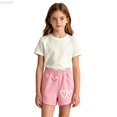 thumbnail image 2 of Liyamei Girls Casual Shorts with Loose Fit for Summer Everyday Wear Size 0-12,Pink, 2 of 5