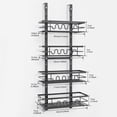 thumbnail image 1 of QinaQin 4 Layers Pantry Organization, Over The Door, Black, 1 of 4