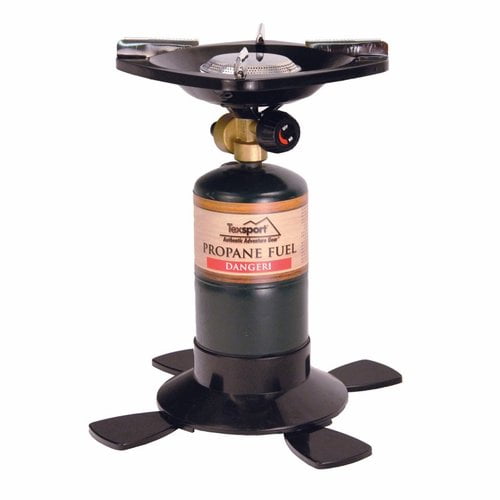 Texsport Single Burner Propane Camp Stove, Uses 16.4 or 14.1 oz