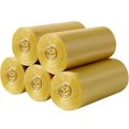 thumbnail image 1 of 5 volúmenes de pequeñas bolsas de basura 200 duraderos 4 galones bolsas de basura pequeñas Oficina Familiar Cocina Baño dormitorio Bolsillo de basura interior (oro), 1 of 5