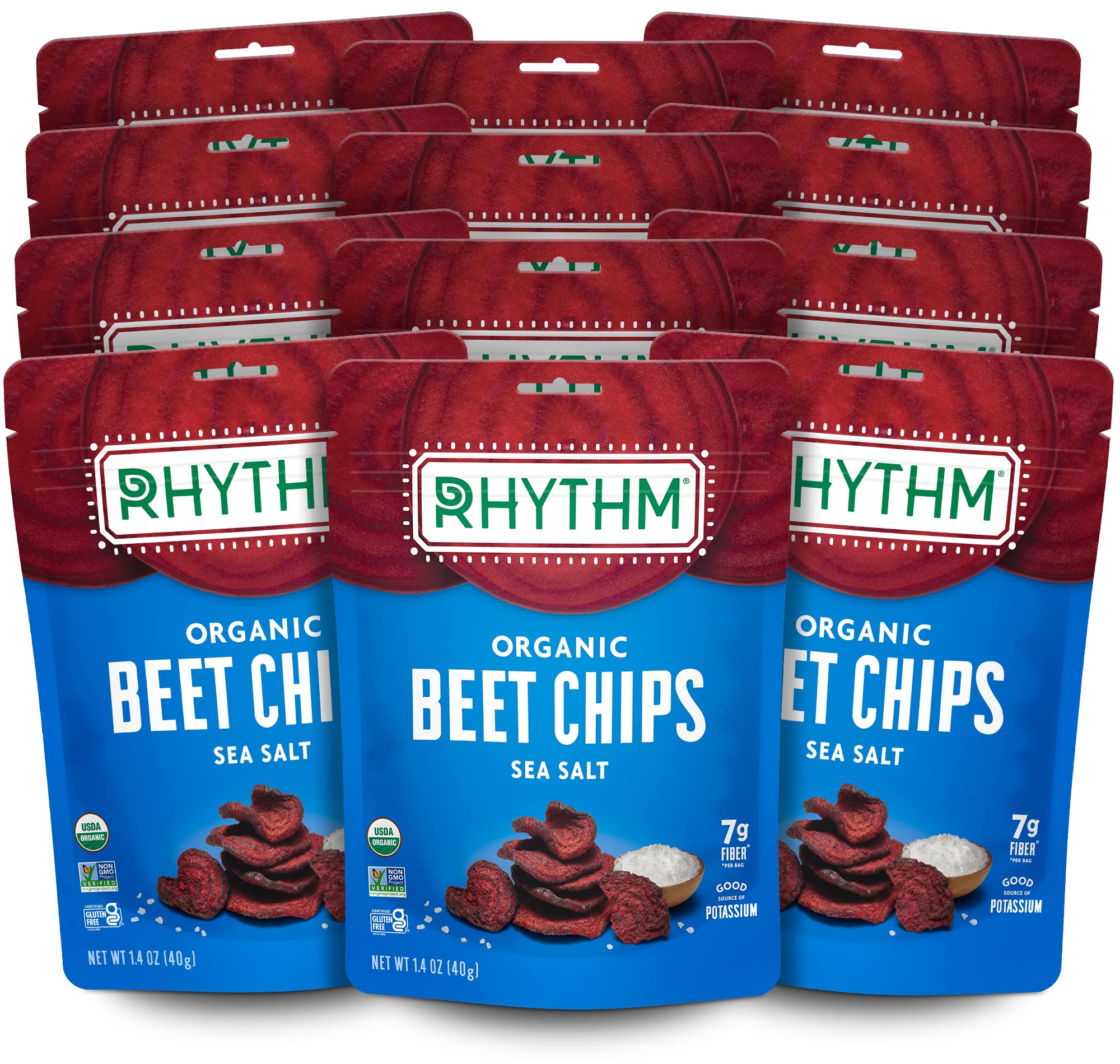 Rhythm Superfoods Beet Chips, Salted, Organic And NonGMO, Vegan/Gluten