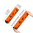 thumbnail image 4 of Fuzoiu Halloween Bats Print Adult Socks, Crew Moisture-wicking Socks, Unisex Cushion Crew Socks,Casual Sports Ankle Socks, 4 of 7