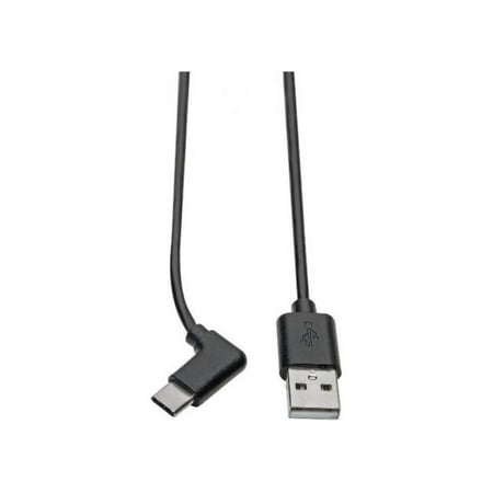 UPC: 0037332214126 | Tripp Lite USB 2.0 USB A to USB C M/M Right-Angle Hi-Speed Cable U038006CRA
