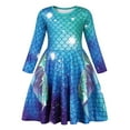 thumbnail image 1 of FYDUU Robe Décontractée pour Filles, Robes de Nuit à Manches Longues, Robe de Princesse, Robe de Nuit, Robe de Plage Papillon pour 7-8 Ans, 1 of 7