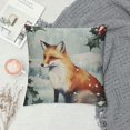 thumbnail image 2 of Nawypu &nbsp;Rustic Farmhouse Winter Animal Bird Fox Rabbit Decorative Throw Pillow Covers, Christmas Deer Gifts,&nbsp;Christmas Tree Snowflake Pillow Cases Kids Room Bed Sofa Decor, 2 of 5