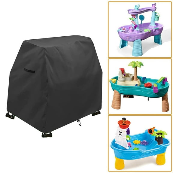 STARTWO Waterproof Game Table Cover For Children Water Toys And Outdoor Water Play-420D Black PU