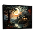 thumbnail image 2 of Designart "horizon Vangogh Mystical Forest" Landscapes Floater Framed Wall Art Living Room, 2 of 7