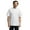 White, variant on Unisex Studded Front Short-Sleeve Chef's Jacket