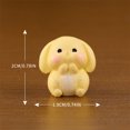 thumbnail image 3 of Resin Rabbit Figurine Miniature Ornament Rabbit Resin Ornaments for Christmas Celebrations Home Decoration, 3 of 6