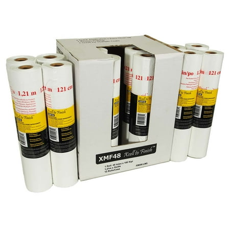 Reli. Masking Film, 12 Rolls Bulk (180' Foot x 48" Inch) - Masking Plastic Film for Painting, Automotive