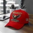 thumbnail image 5 of WKSCLPAI Veteran Tribute Hat, Bald Eagle Pattern Baseball Cap, "Being A Soldier Is A Choice" Patriotic Adjustable Hat for Veterans Day, Commemorative Significance Gift for Veterans, 5 of 6