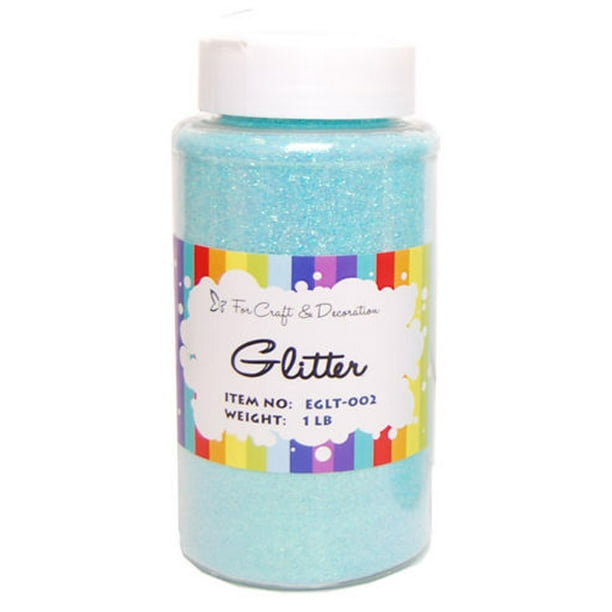 1lb SUPER FINE GLITTER POWDER 16 oz Aqua Blue