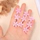 thumbnail image 4 of 20 Pcs pequeños clips de flores para el cabello de Unique Bargains, mini clips de flores para niñas, lindo pasador de flores para cabello fino, color rosa, 4 of 7