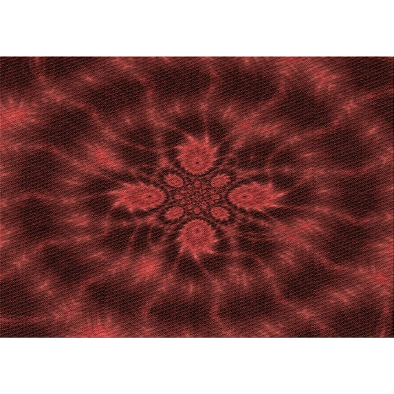 Ahgly Company Machine Washable Indoor Rectangle Transitional Red Area Rugs, 2' x 5'