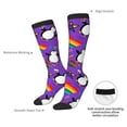 thumbnail image 4 of Naloa Rainbow Lgbt Penguin Thigh High Socks Extra Long Stretchy Sock Women Over Knee High Opaque Stocking Daily Wear, 4 of 6