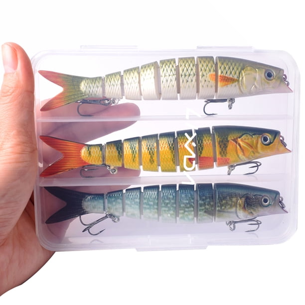 LIXADA 3 Packs Bionic Multi Articulado Hard Bait S Natación