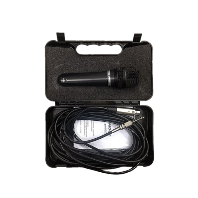 Micrófono PRO-800 Soundtrack Alámbrico Dinámico Profesional Metálico con Pastilla Dinámica