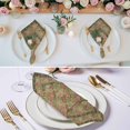 thumbnail image 3 of Sage Green Boho Cloth Napkins, Vintage Ethnic Tribe Abstract Art Floral Washable and Reusable Dinner Napkins Set of 6, Table Napkin for Kitchen Party Birthday Wedding Hotel Housewarming 20"x20", 3 of 9