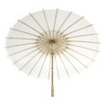 thumbnail image 4 of Koyal Wholesale 32-Inch White Paper Parasol, 4-Pack Oriental Umbrella for Wedding, Party Favors, Summer  Shade, 4 of 5