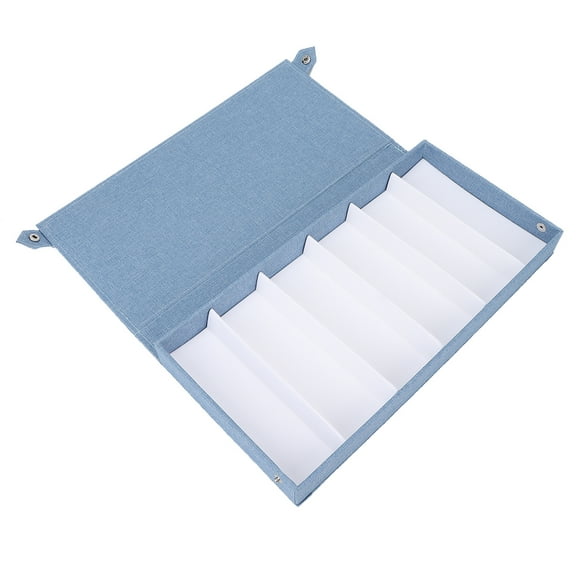 Jadeshay Organizador de gafas de sol Tela + flocado 6 ranuras