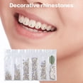 thumbnail image 4 of Joyas de diamantes de imitación dentales, joyas de dientes, gemas de decoración de dientes de cristal dental (marfil) Likrtyny Cuidado Belleza, 4 of 6