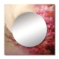 thumbnail image 2 of Designart "Delicate Pink Pottery Spirals II" abstract spirals Square Mirror For Wall Decor - Large Beige Square Printed Wall Mirror Art - Square Modern Mirror - Wall Mounted Square Large Mirror, 2 of 5