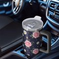 thumbnail image 6 of 40oz Pioneer Flower Floral Print Pattern Insulated Tumbler with Handle, BPA-Free Leak Proof Lid and Straws, Double Wall Vacuum, Hot 12h/Cold 34h, 6 of 6