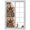 Brown, variant on Rustic Country Window Privacy Film, Western Stars Brown Texture Wooden Print Static Cling UV Sun Blocking Heat Control Window Tint, Non-Adhesive One Way Windows Privacy Cover 29.5''x78.7''