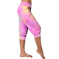 thumbnail image 7 of KyCheLot Womens Trendy Capri Pants Print Mid Waist with Pockets Casual Straight Leg Summer Capris, 7 of 7