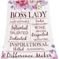 thumbnail image 2 of Boss Lady Gifts for Women, Boss Lady Blanket 50"×60", Boss Gifts, Boss Day Gifts Ideas for Boss, Going Away Gift for Boss, Christmas Birthday Gifts for Boss Women, Boss Appreciation Gifts, 2 of 6