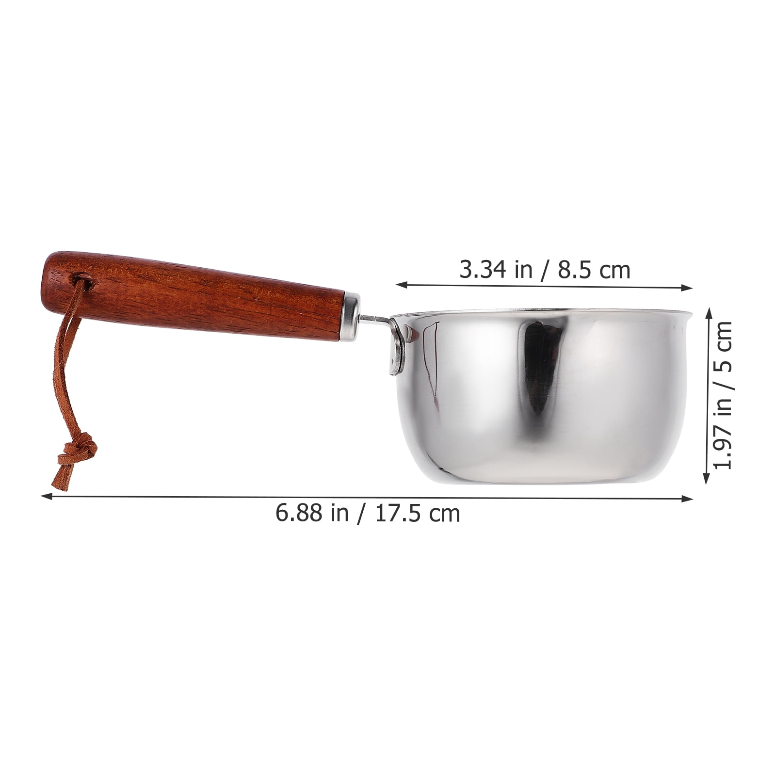 Axio Stainless Steel Sauce Pan Small Induction Pot Kitchen Cookware For Cooking Boiling Stewing