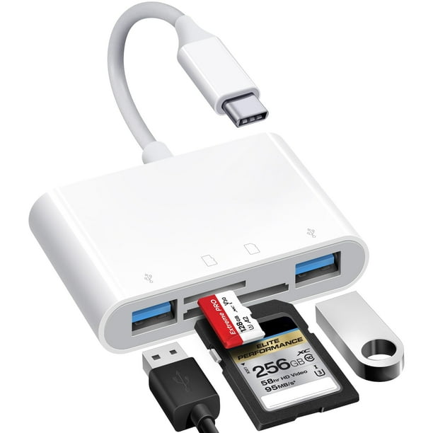 Lector de tarjetas SD USB C WNXSLOAD para Mac/MacBook/iPad/iPhone