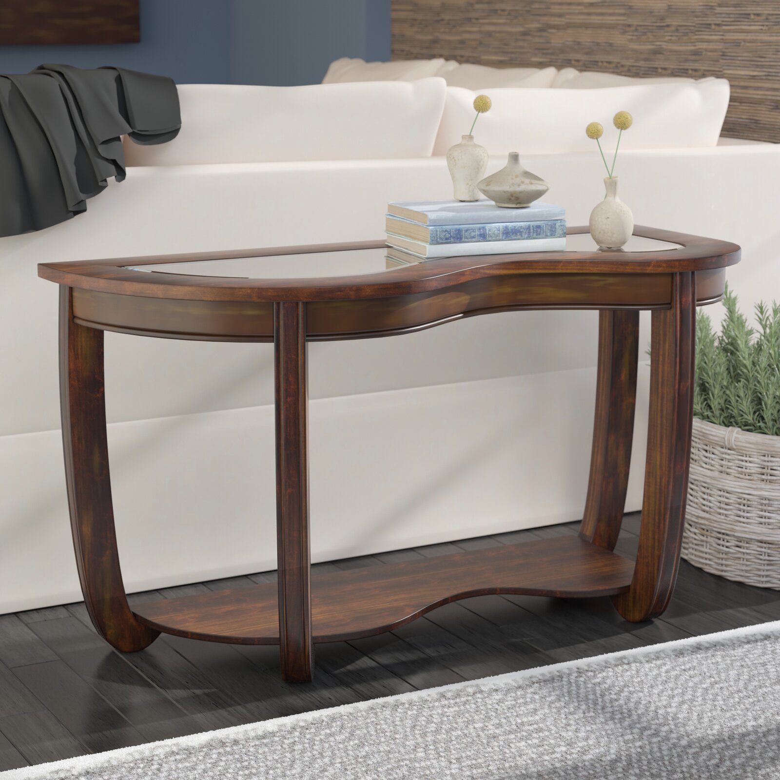 Daughtrey Console Table, Weight Capacity 80 lb., Top Material Details