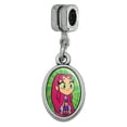 thumbnail image 1 of Teen Titans Go! Starfire Italian European Style Bracelet Oval Charm Bead, 1 of 5