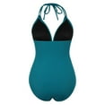 thumbnail image 3 of Swimsuit Women One Piece Bikini Piece Solid Colour Backless Womens Bathing Suits, 3 of 5