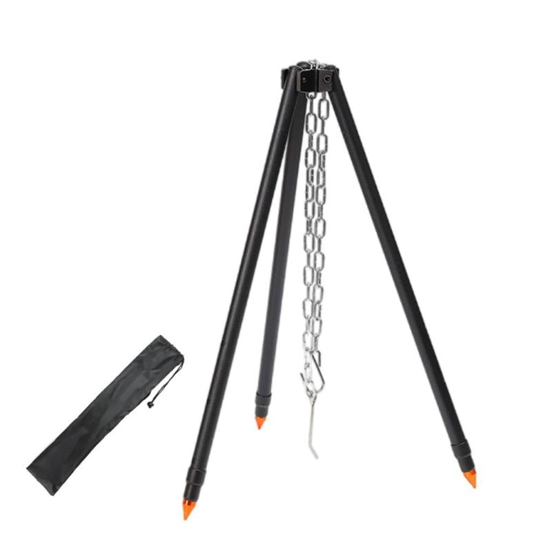 Camping Tripod, Outdoor Hiking Fishing Cooking Tripod with Storage Bag