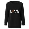 thumbnail image 5 of Cmfcve Women's Fashion Hoodies & Sweatshirts Letter Long Sleeve Versatile Tops Crew Neck Loose Gym Tops, 5 of 5
