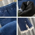 thumbnail image 4 of MQLKF Kids Toddlers Girls Lined Jeans Winter Denim Jeggings Warm Pants Comfortable Casual Fshionable, 4 of 5