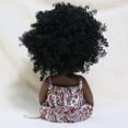 thumbnail image 3 of Baby Cute Curly Hair Sport Boys Black Baby Toy Doll Kids Gift Hooded With Cloth, 3 of 3