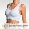 thumbnail image 4 of TEMOGU-Sports Bras for Women Full Support Front Zip Closure Compression Bras Post Surgery Wireless Racerback Sport Brassiere, 4 of 4