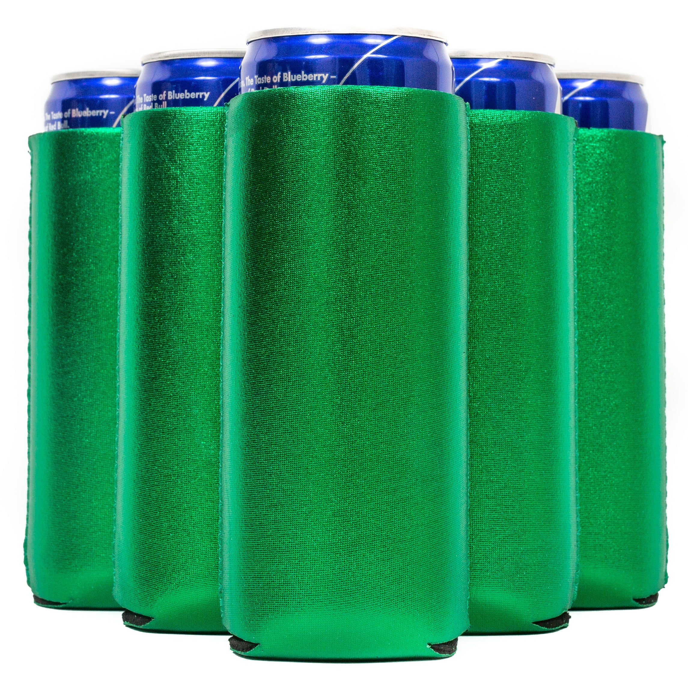 Slim Can Cooler Sleeves, Premium 4mm Skinny Can Coolers Neoprene Coral 1  Unit