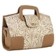 thumbnail image 2 of Bolso Para Dama Hueso Piel Grabado Flor Camel Piel Isis Nueva Imagen, 2 of 5