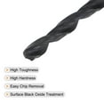 thumbnail image 4 of Uxcell 6542 High Speed Steel Twist Drill Bit, Fully Ground Black Oxide 3.8mm Drill Dia 74mm Total Length 10Pack, 4 of 6