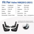 thumbnail image 2 of Exquisite Mudguard For Volvo V60 2012-2021 Front Rear 4pcs Mudflaps Mudguards Car Accessories Auto Styline Splash Guard Fender Mud Flap, 2 of 5