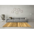 thumbnail image 3 of Ahgly Company Indoor Round Abstract Brown Modern Area Rugs, 3' Round, 3 of 4